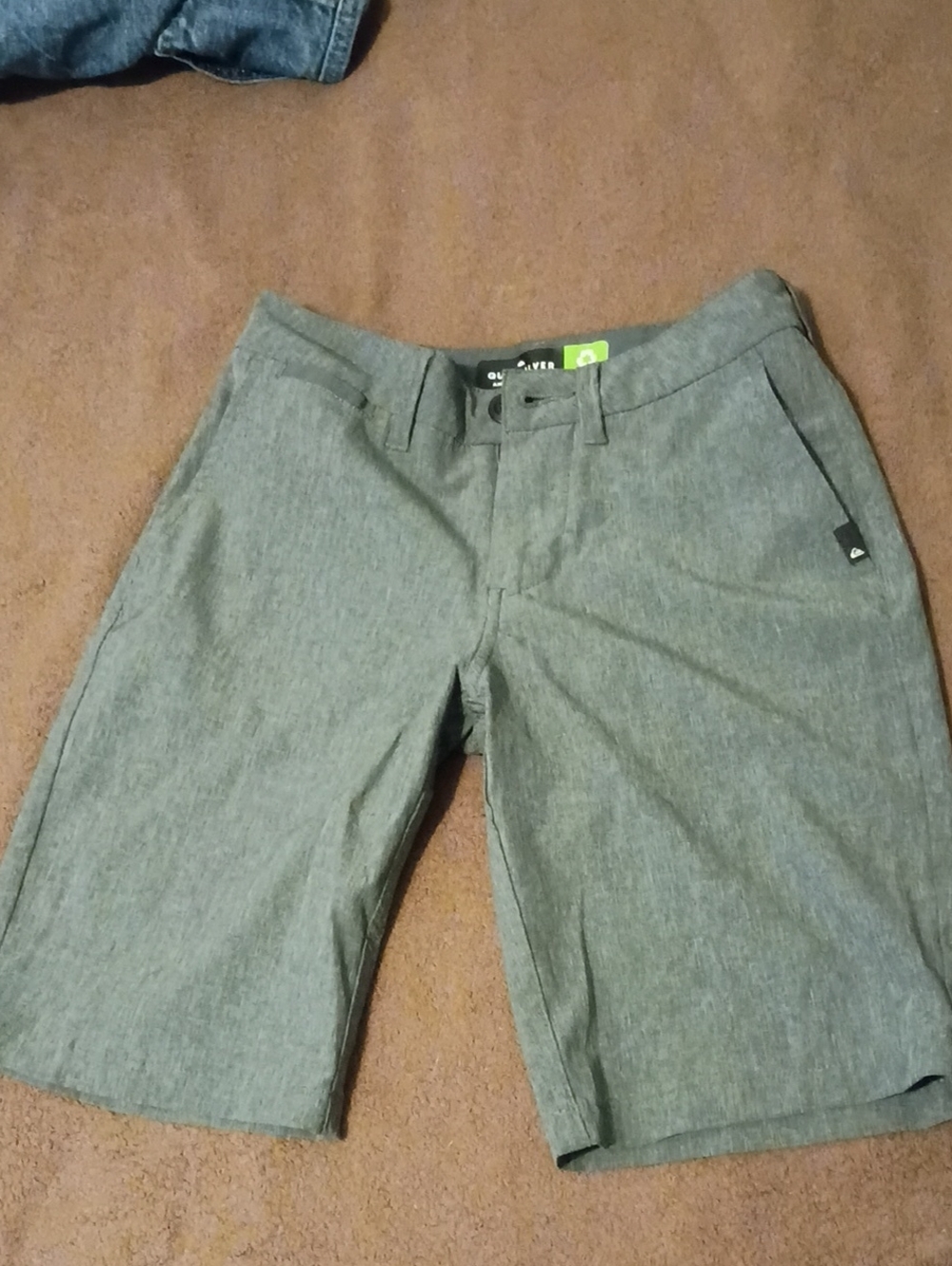 Quiksilver Men's Gray Flat Front Shorts